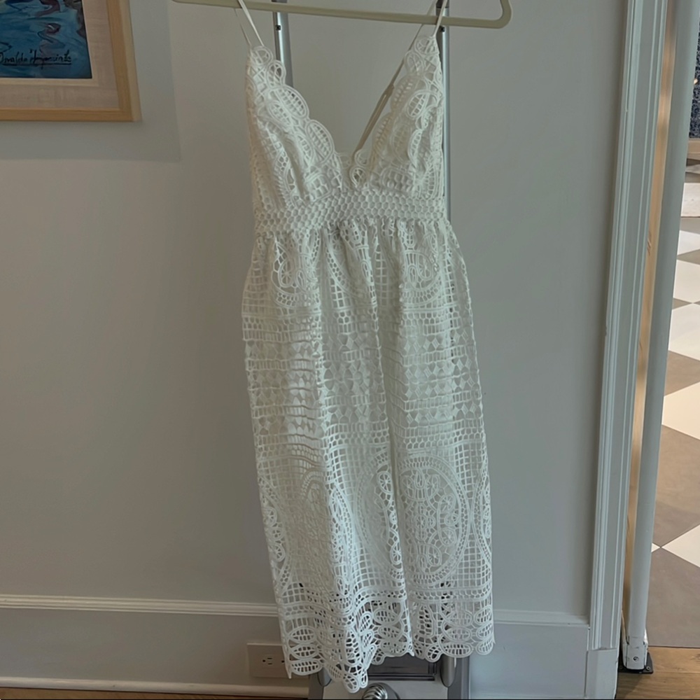 Bardot Ivory Lace Dress